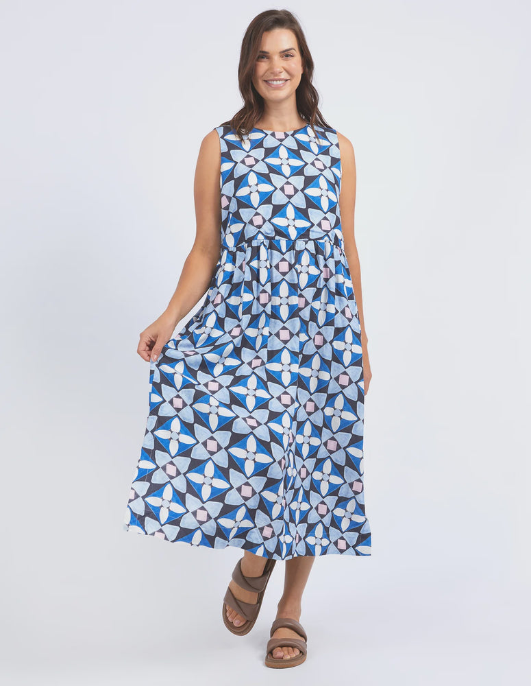 Painted Tile Dress - Print