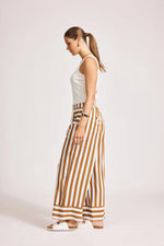Treville Stripe _Pant -Caramel