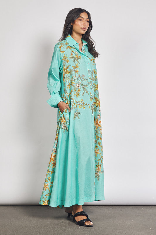 Trickle Opera Dress - Aqua