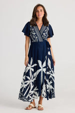 Tropics Wrap Dress - Blue Haven