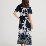 Tropics Wrap Dress - Blue Haven