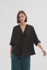 Twist Front Top - Black