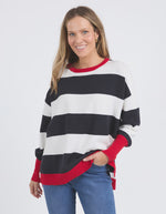 Elvie Stripe Knit - Navy
