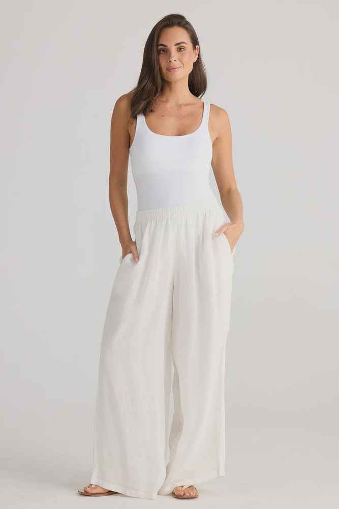 Fly Away Pant - White gauze