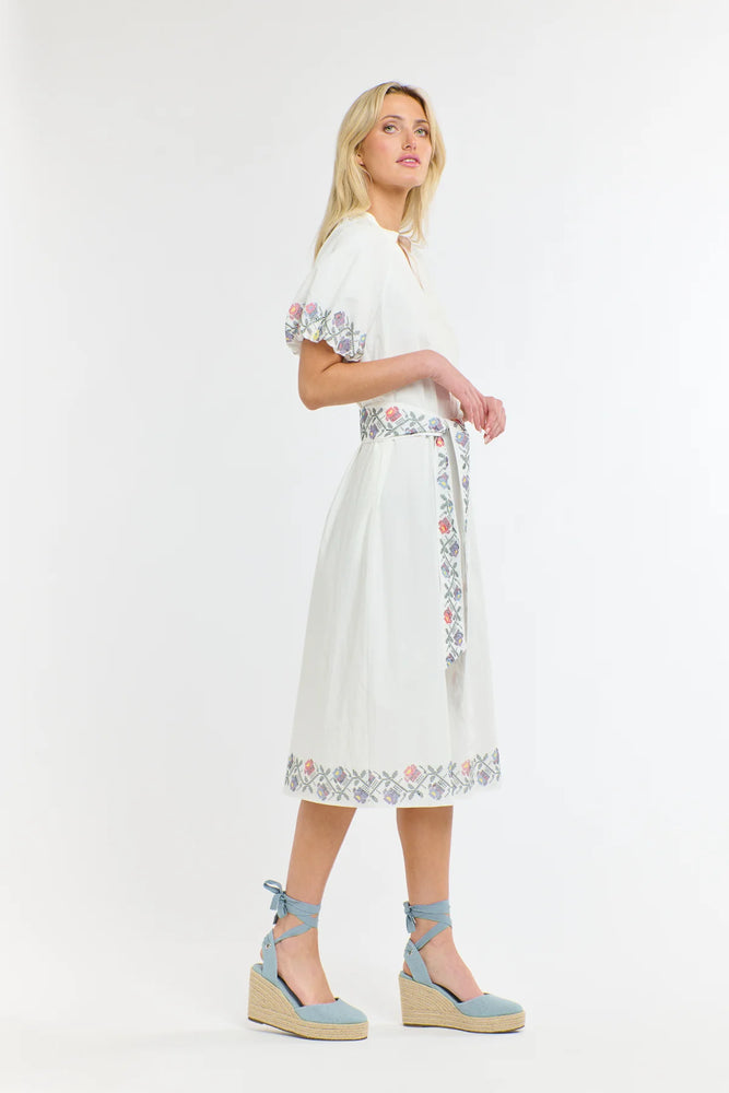 Folklore Dress -White