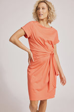 Francia Tie Dress - coral