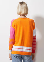 Intarsia Squares Jumper - Sunset