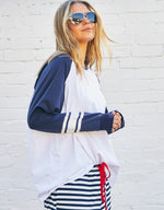 Retro Heart Tee - White/Navy