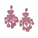 Raffia Earring Pink