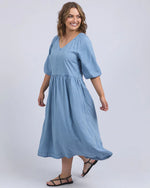 Sawyer Chambray Dress - Blue