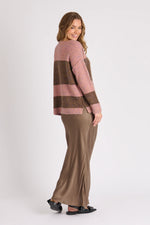 V Neck Side Split Jumper
