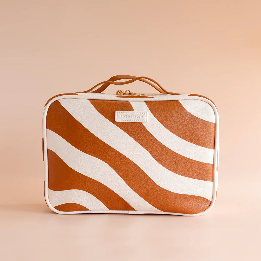 Rust Swirl Cosmetic Bag