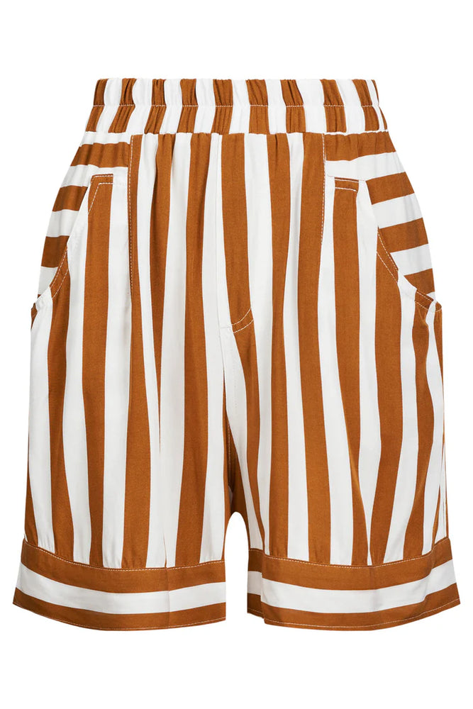 Treville Stripe Short - Caramel