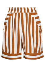 Treville Stripe Short - Caramel