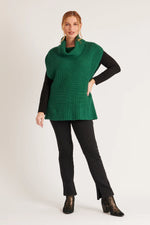 Roll Neck Vest - Emerald