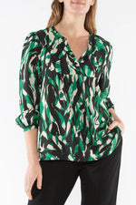 Abstract Zebra Top