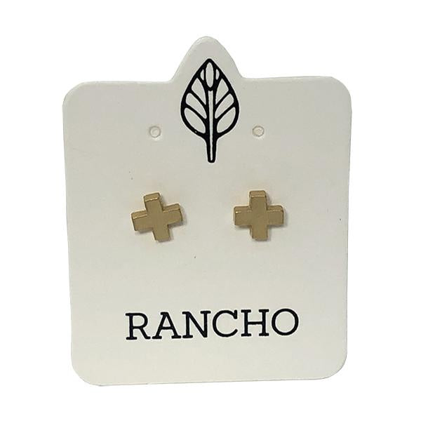 X  Stud Earrings Rancho