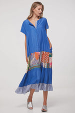 Tiered Dress - Azure Combo