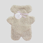 Boucle Bear Hot Water Bottle - Cream