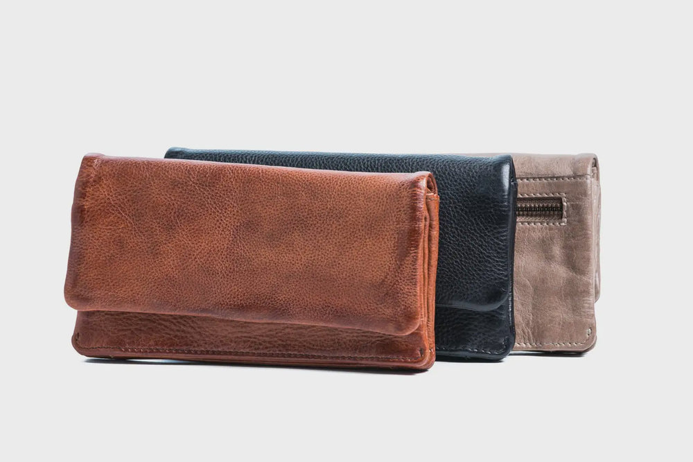 Cali Leather Wallet - Tan