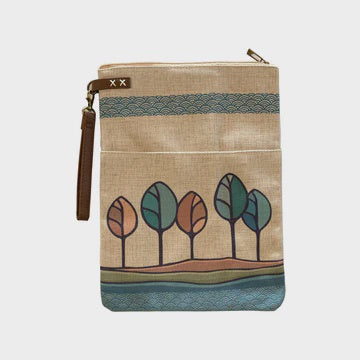 Linen Device Pouch  -Small,  Ipads ,Tablets