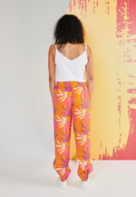 Relaxed Pant - Red Tropical PrintF1