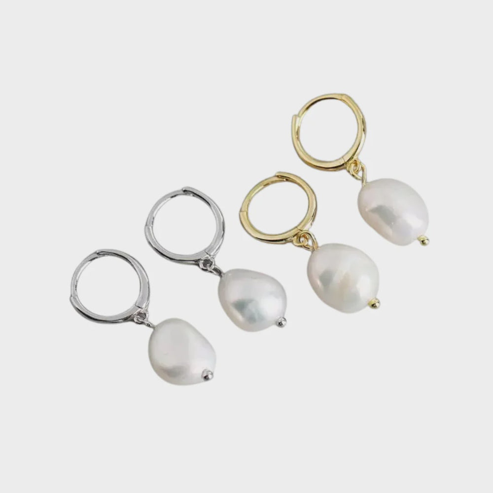 Fine Pearl Drops - Sterling Silver