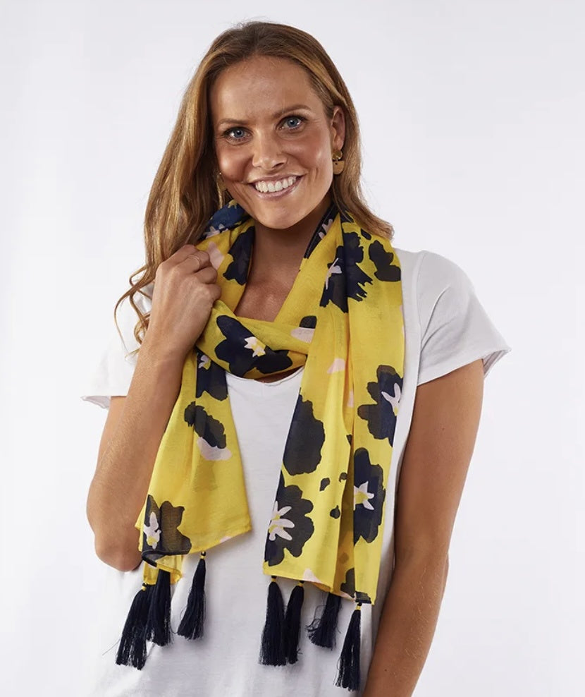 Upscale Floral Scarf