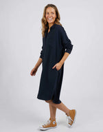 Georgie Shirt Dress - Navy