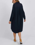 Georgie Shirt Dress - Navy