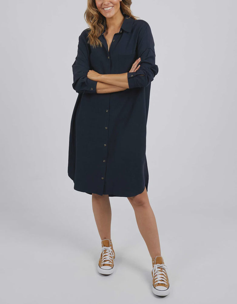 Georgie Shirt Dress - Navy