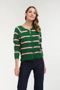 Lana Stripe Cardi - Apple/Pink