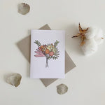Dried Flower Bouquet Card