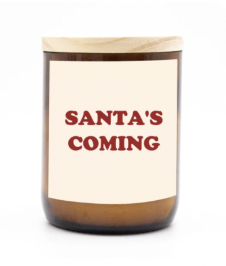 Soy Candle - Santa’s Coming Red