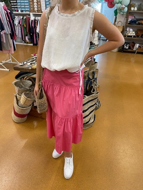 Tiered Skirt - Bubblegum