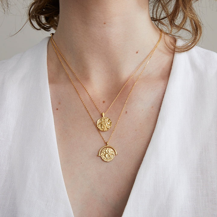 Tobie Coin Necklace - Gold