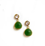 Zoe Dangles- Green/Pink