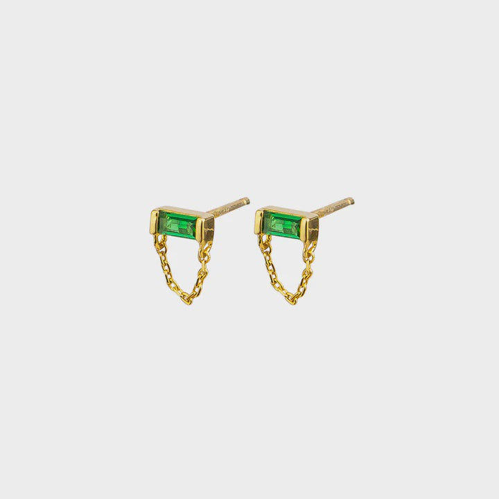 Alden Earrings - Green