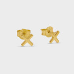 Gold Baby Kiss Studs