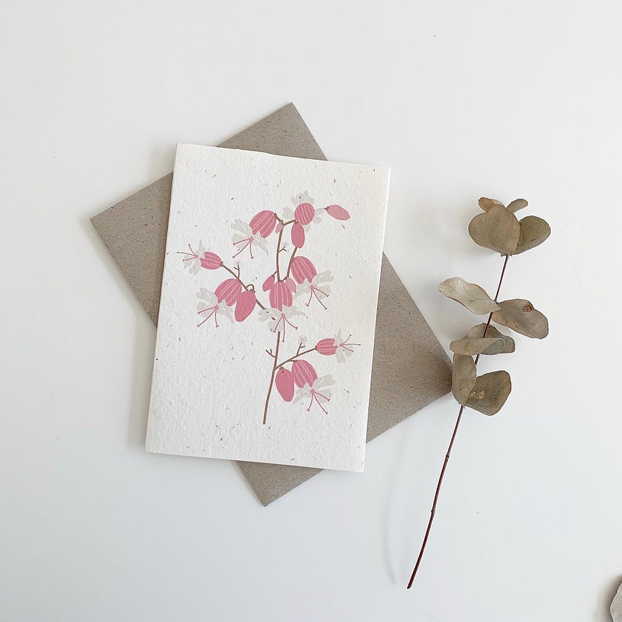 Pink Blossom Seed Card