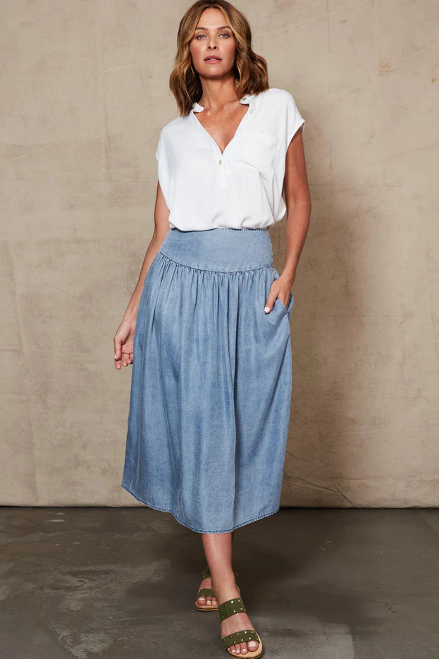 Amity Skirt - Denim