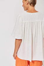 St Barts Fringe Top - Ecru